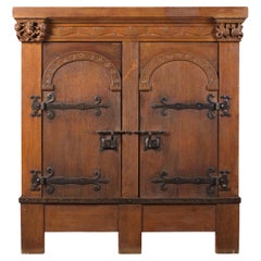 Used Gothic Revival Apothecary Cabinet