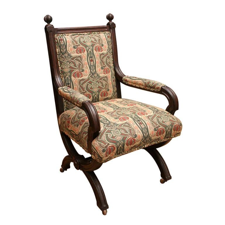 Gothic Revival armchair For Sale at 1stDibs