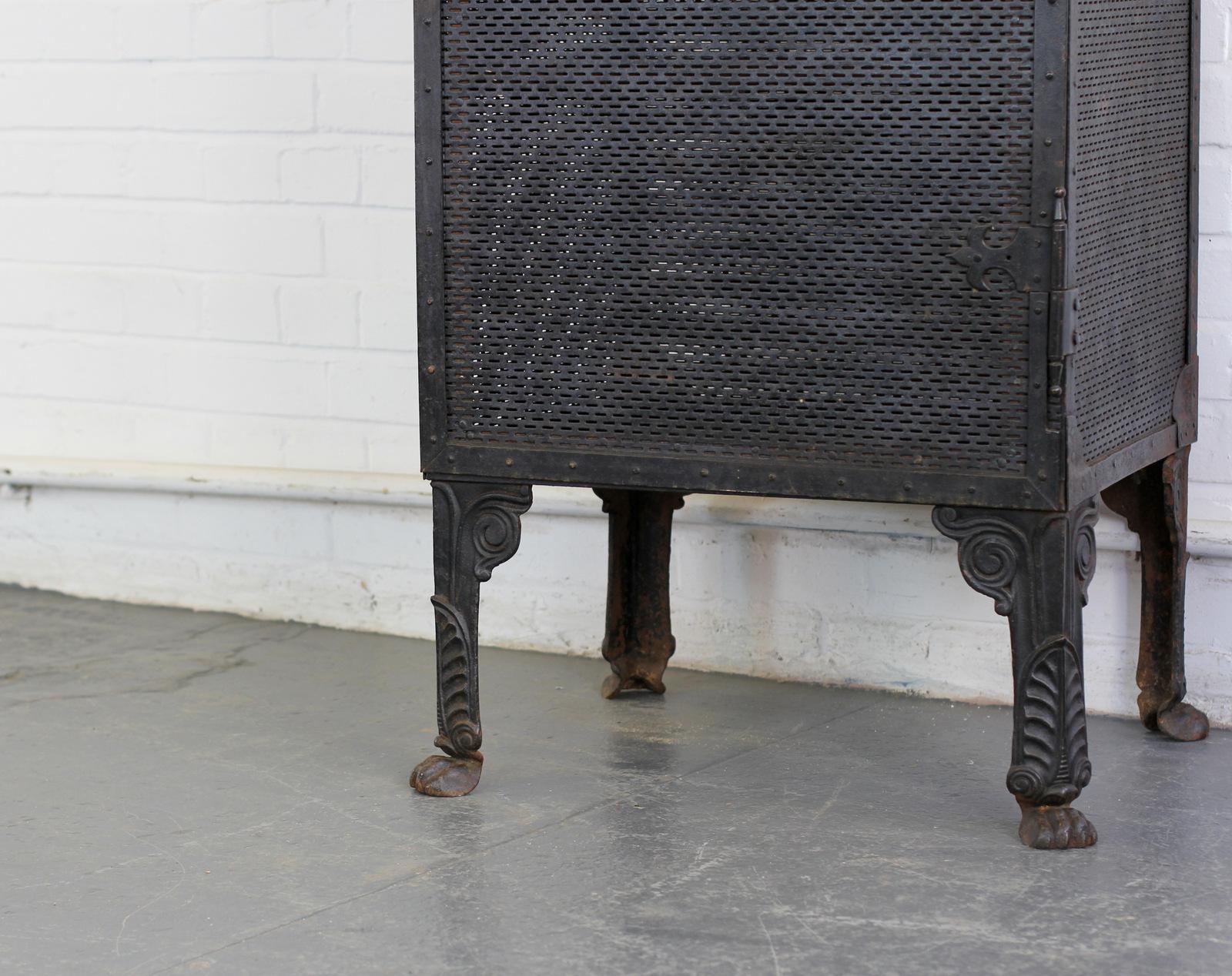 Gothic Revival Blacksmith Made Smoke Cabinet, circa 1880 In Good Condition In Gloucester, GB