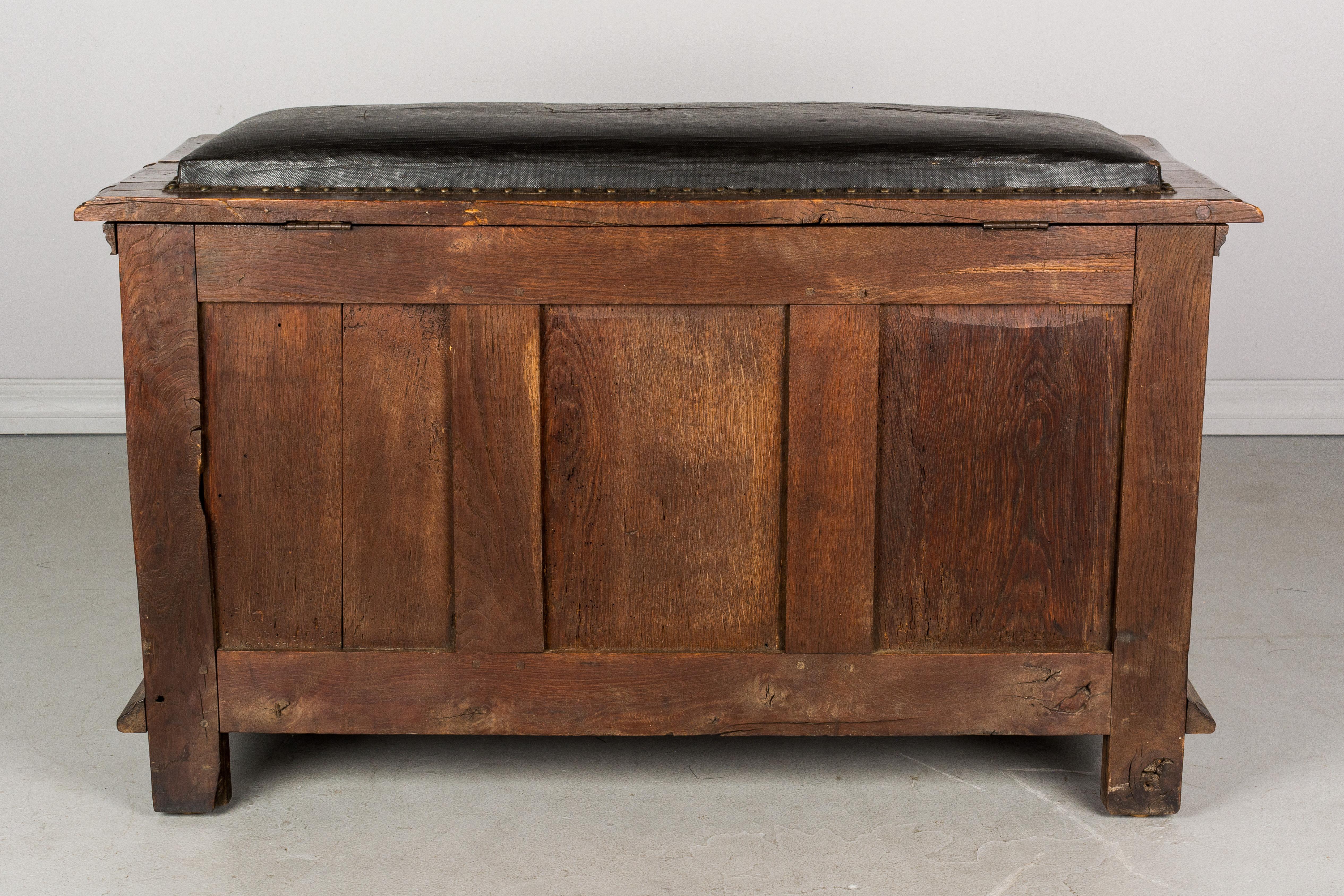 Gothic Revival Blanket Chest or Bench 5
