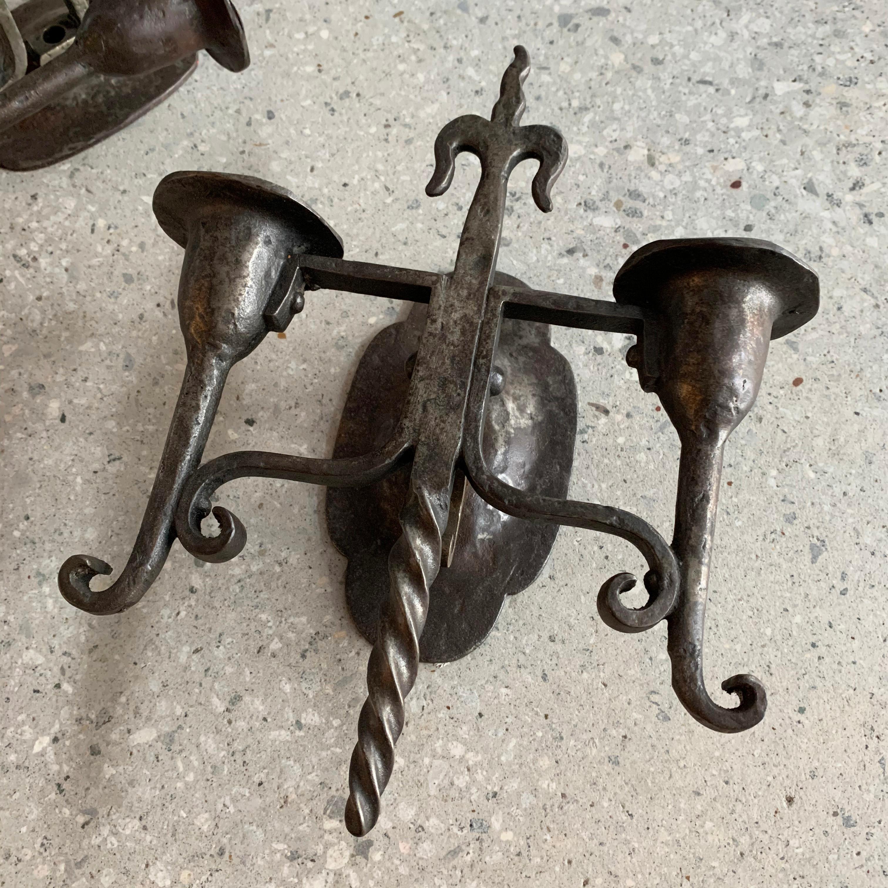 cast iron candle sconce