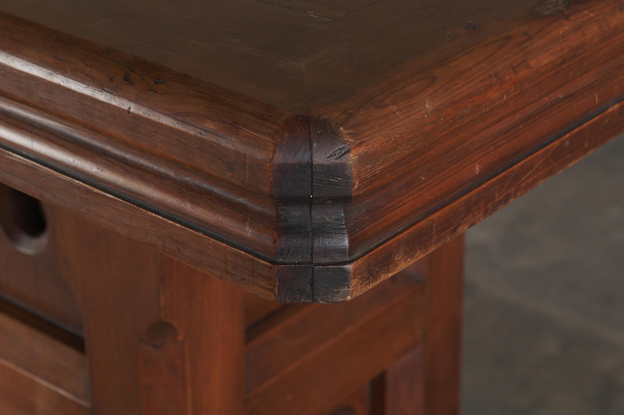 19th Century Gothic Revival Console in The Manner Of Edward Welby Pugin For Sale