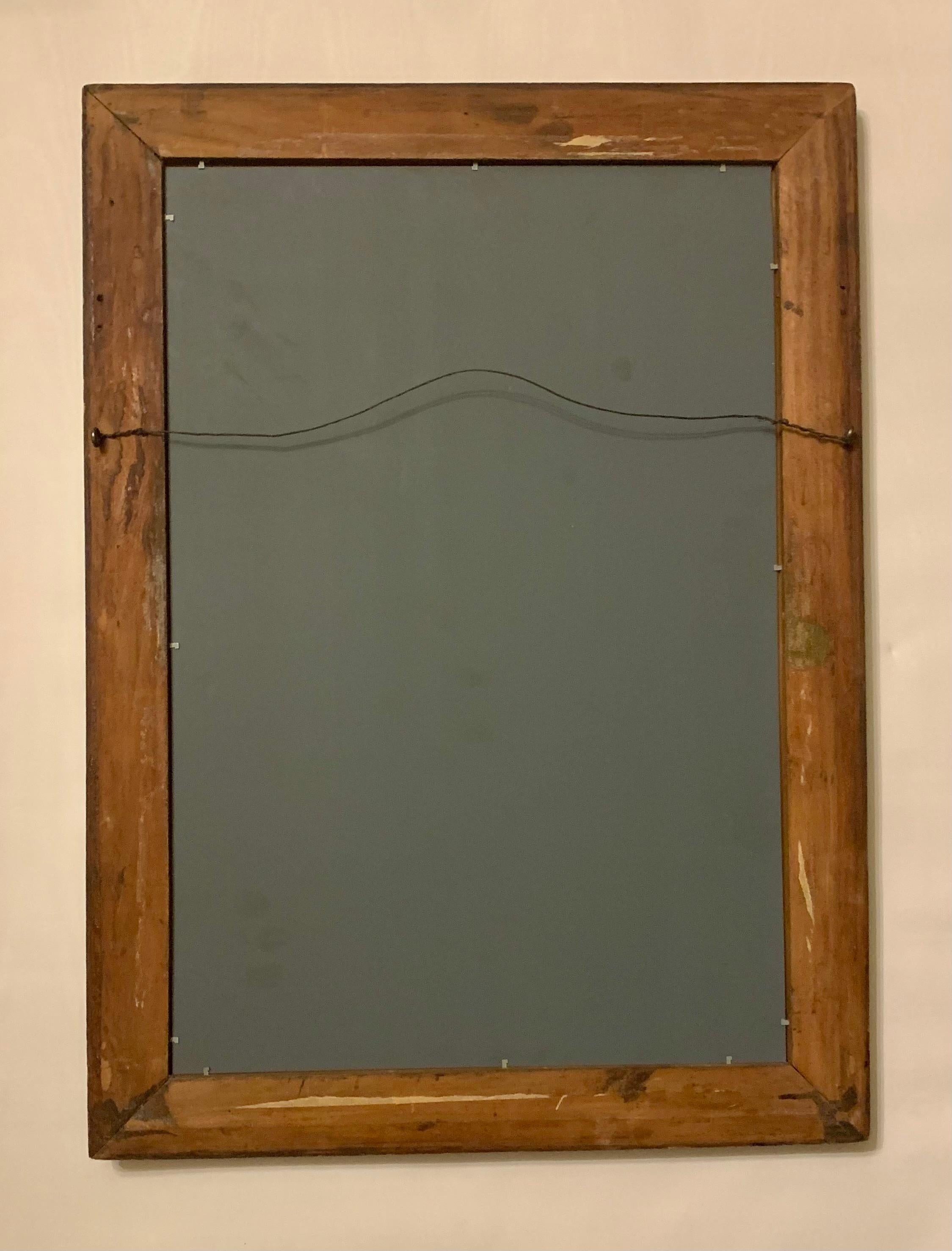 XIXe siècle Miroir mural en noyer doré de style Revive gothique, 19e siècle en vente