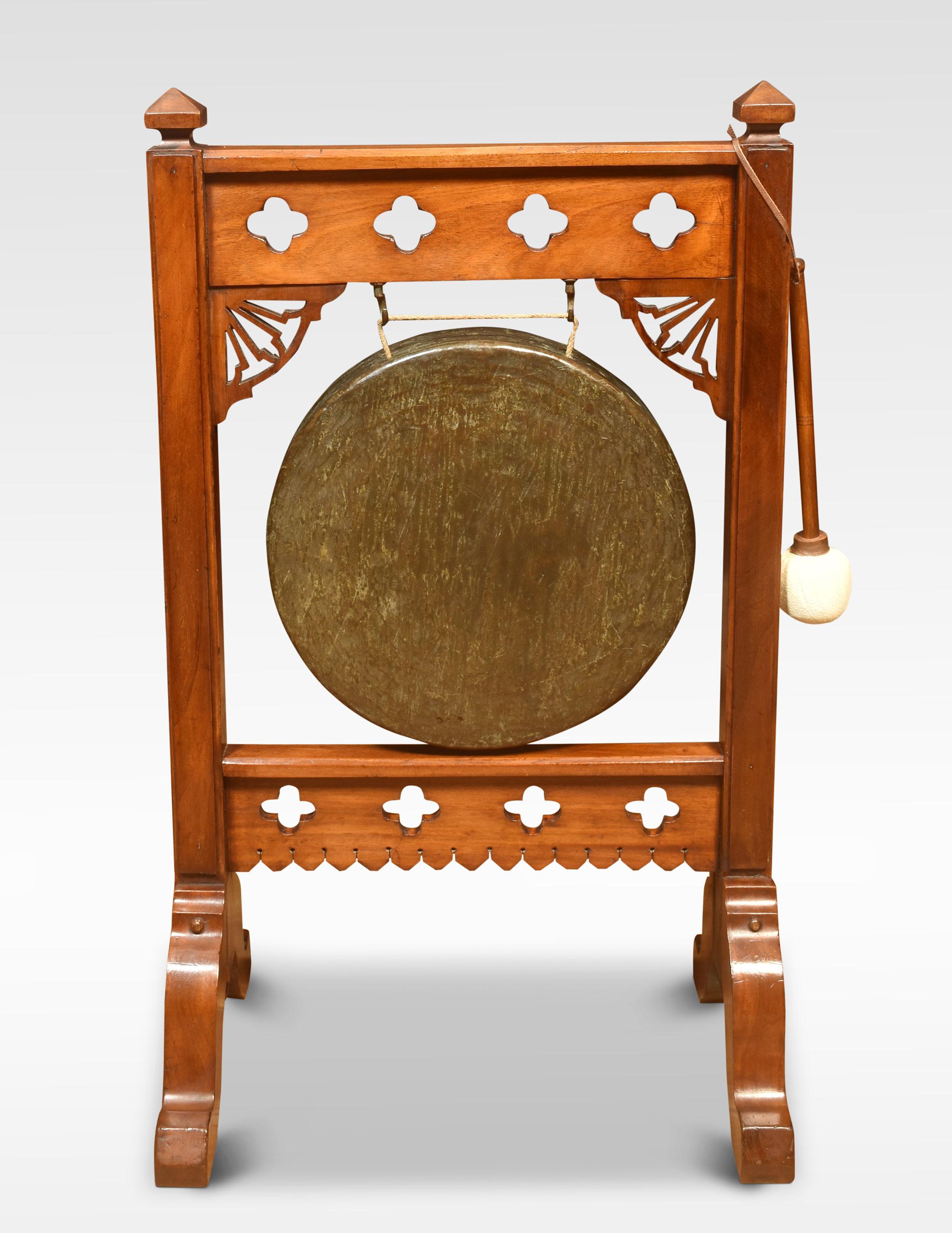 British Gothic Revival Dinner Gong For Sale