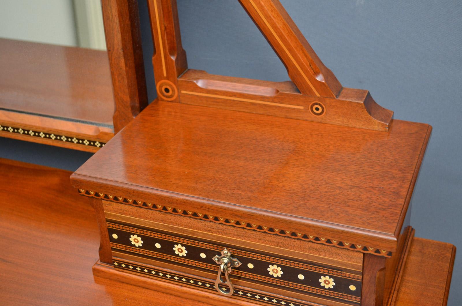 Walnut Gothic Revival Dressing Table