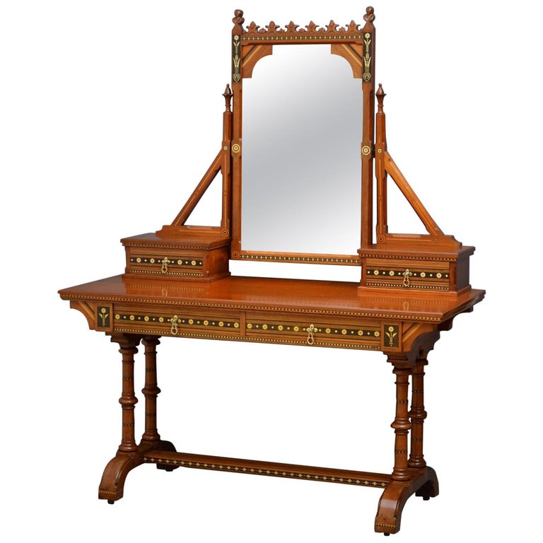 Gothic Revival Dressing Table For Sale at 1stDibs