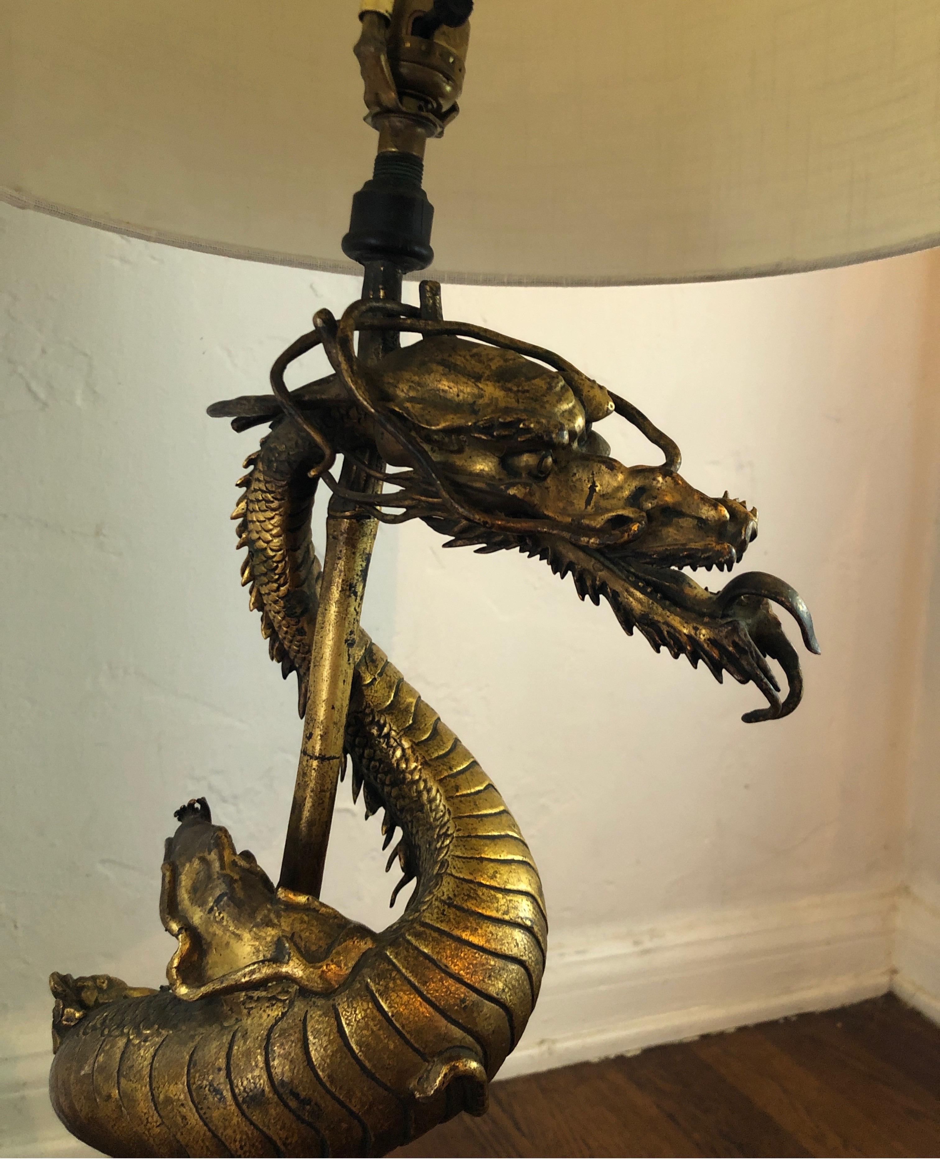 gothic dragon lamp