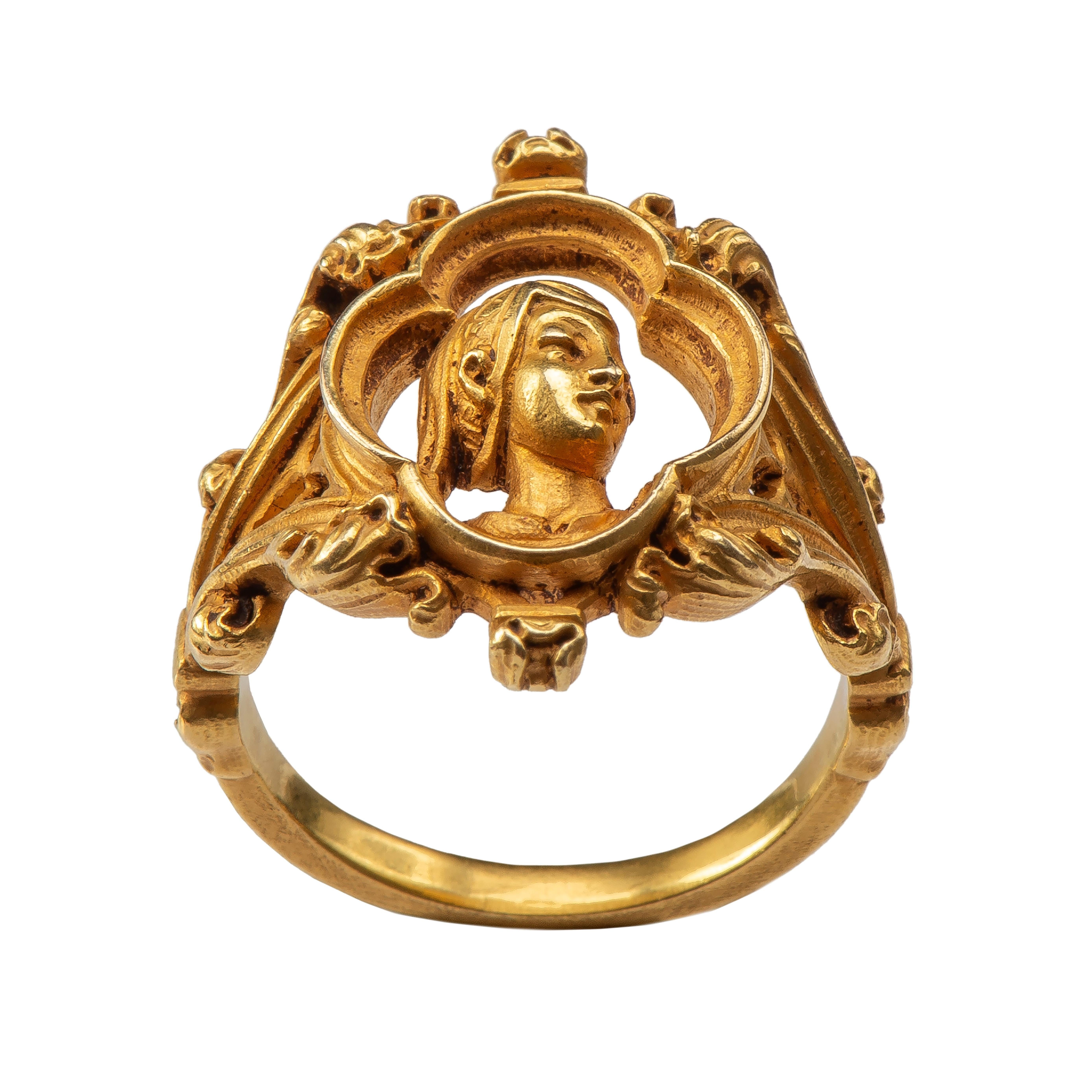 gothic gold ring