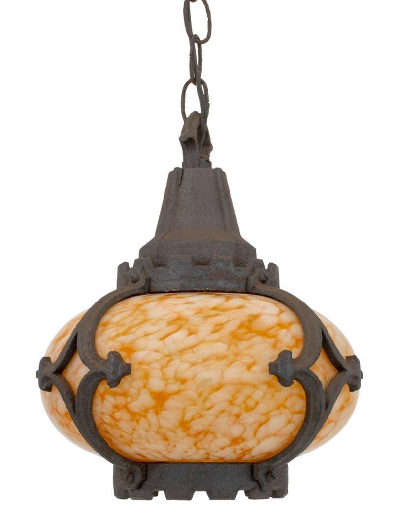 Faroles de salón de hierro fundido de estilo gótico, 2 en venta 1