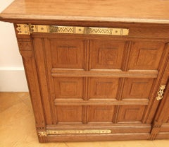 Gothic Revival Oak Bookcase