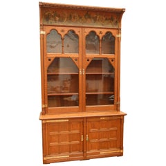 Gothic Revival Oak Bookcase