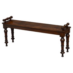 Gothic Revival Oak Hall Bench