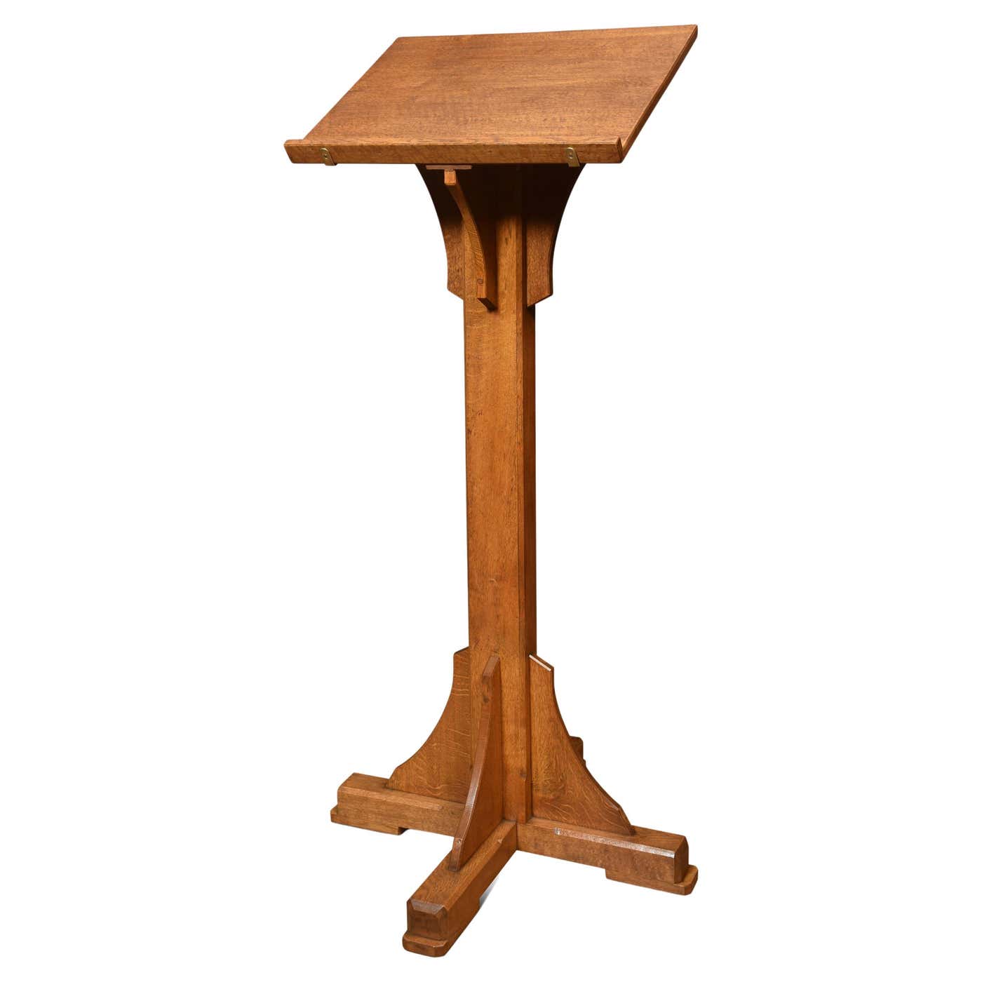 Gothic revival oak Lectern For Sale at 1stDibs