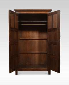 Gothic Revival Oak Wardrobe
