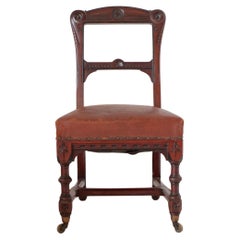 Antique Gothic Revival Pair of Chairs by Holland & Sons