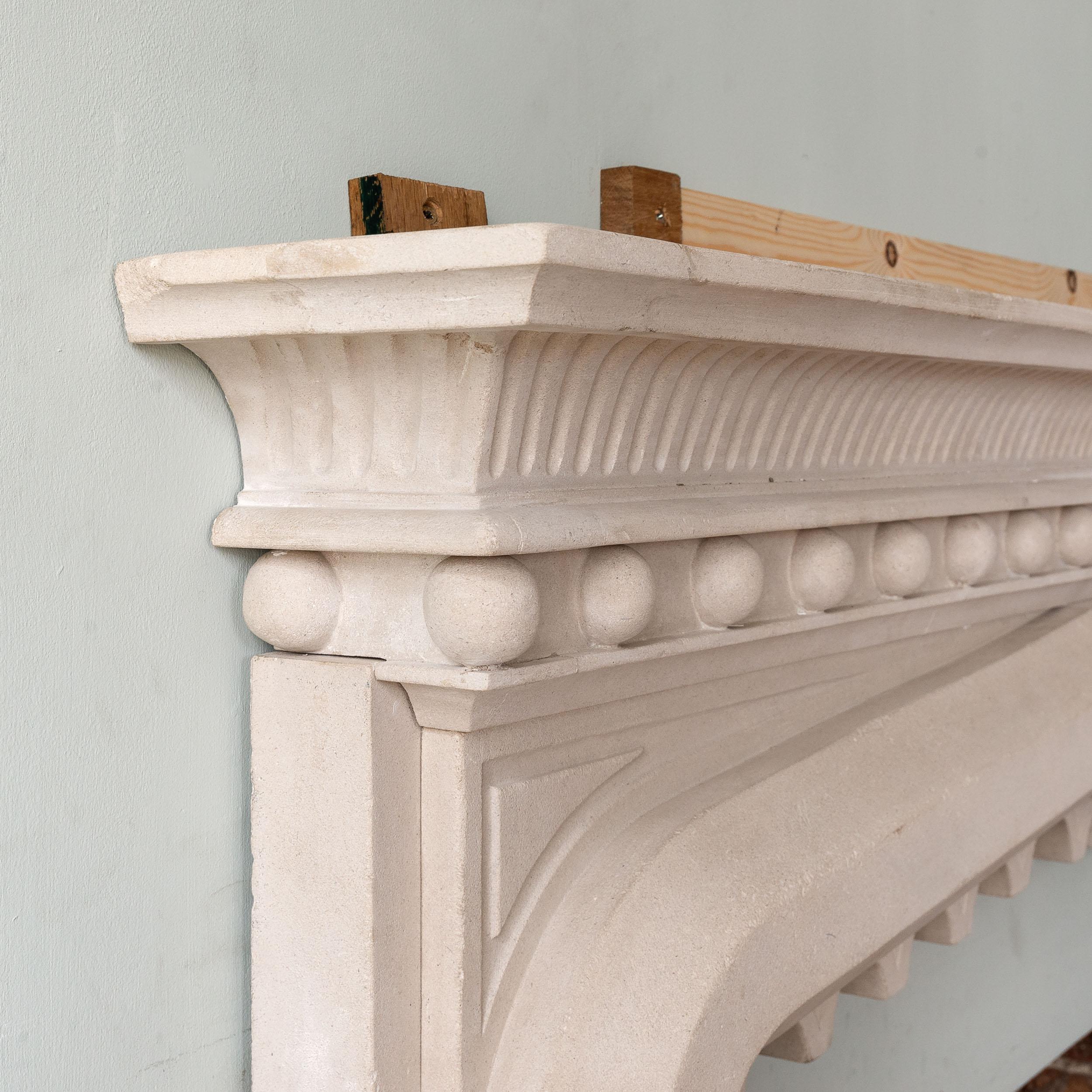 Gothic Revival Portland Stone Chimneypiece 6