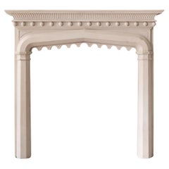 Gothic Revival Portland Stone Chimneypiece