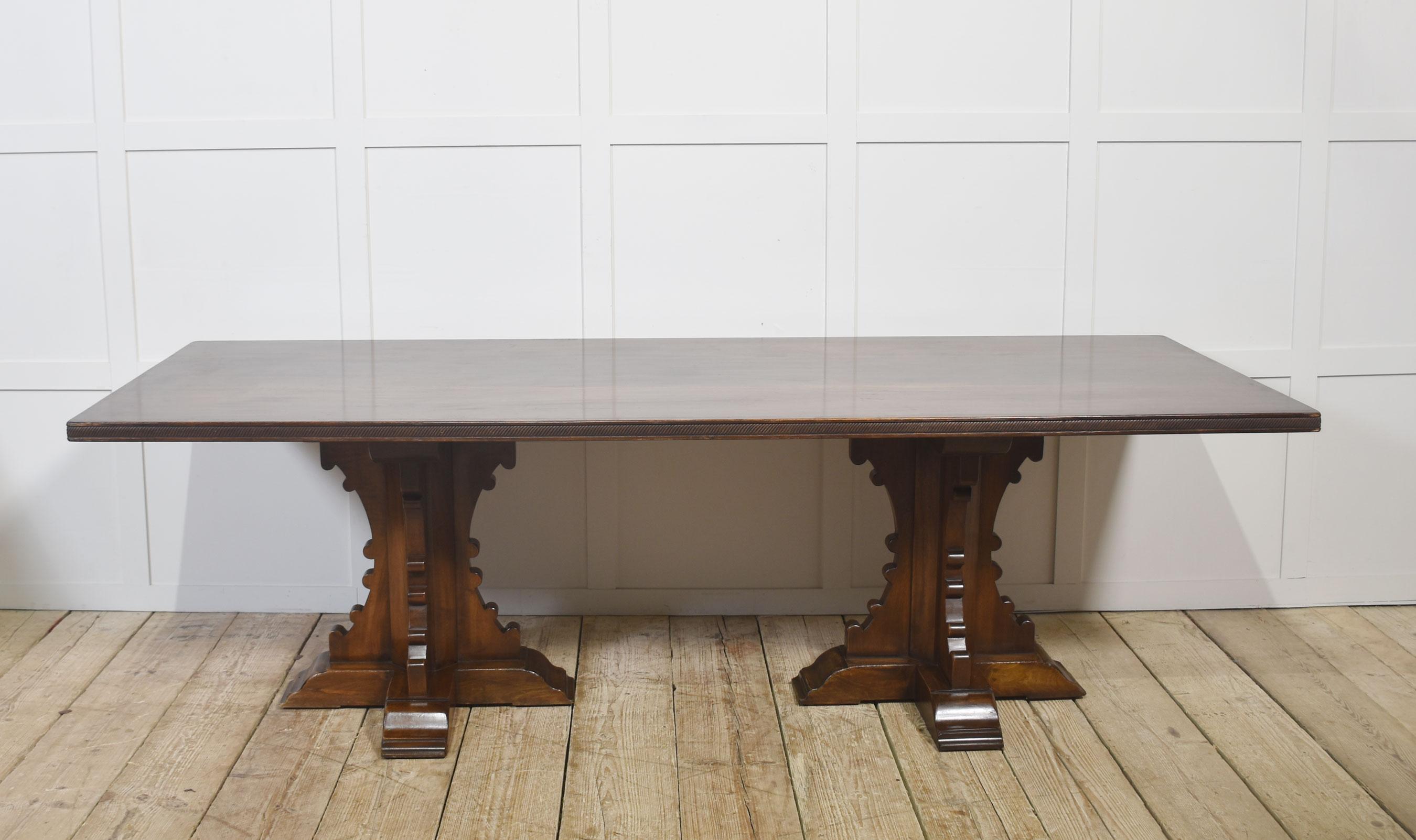 Gothic Revival Refectory Dining Table For Sale 2