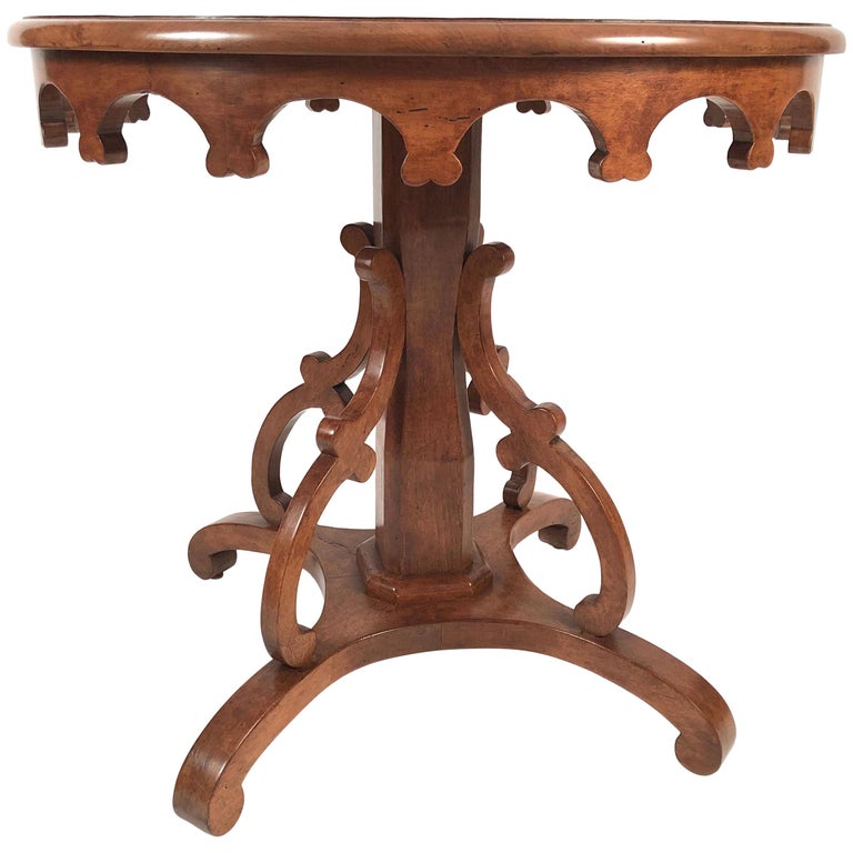 Gothic Revival Round Table at 1stDibs | gothic round table, round table ...