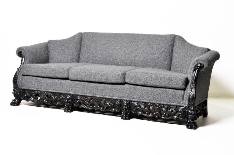 Goth Antique Diamond Studded Leather Couch Stock Photo 634302302