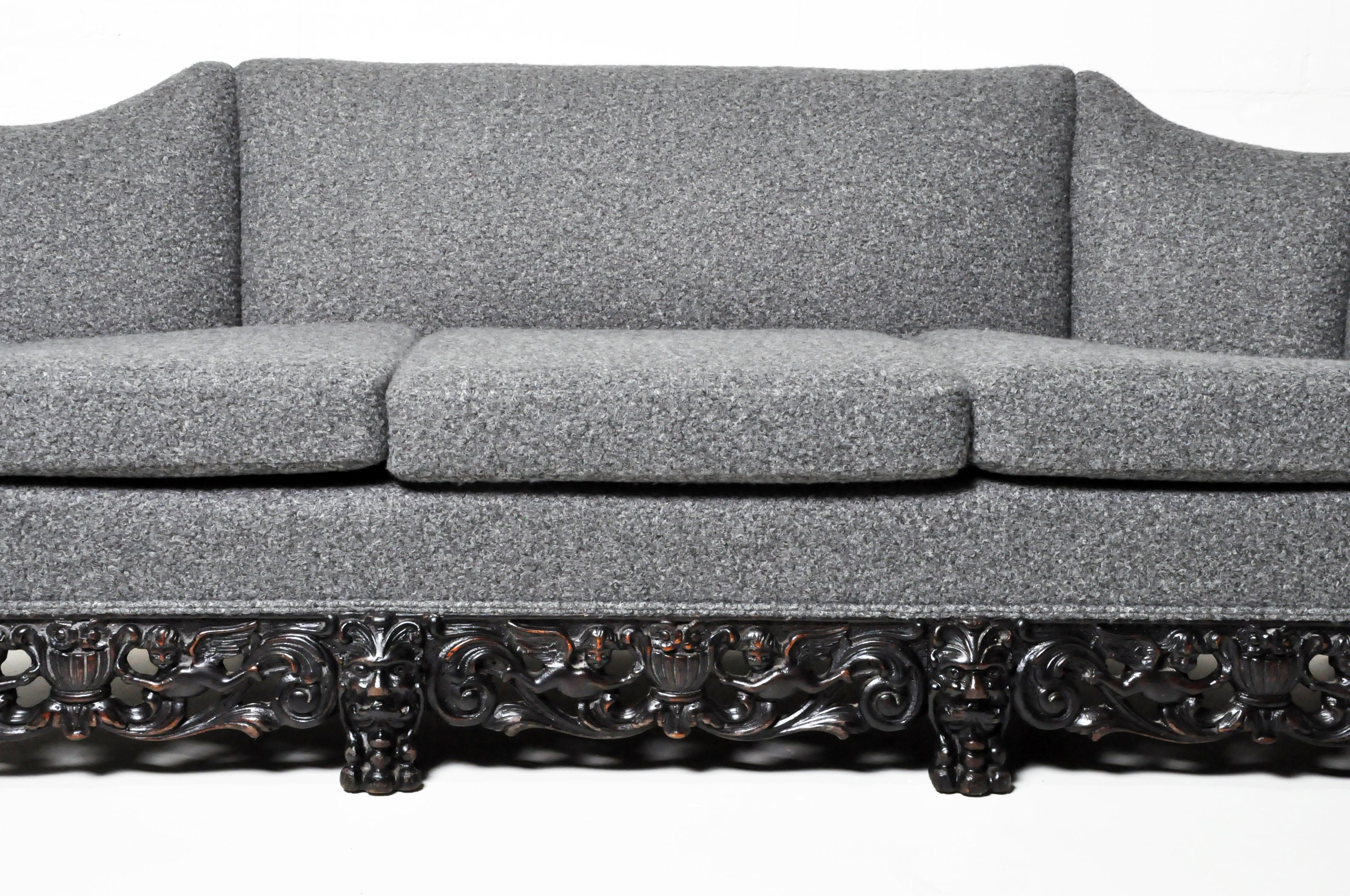 English Gothic Revival Sofa For Sale