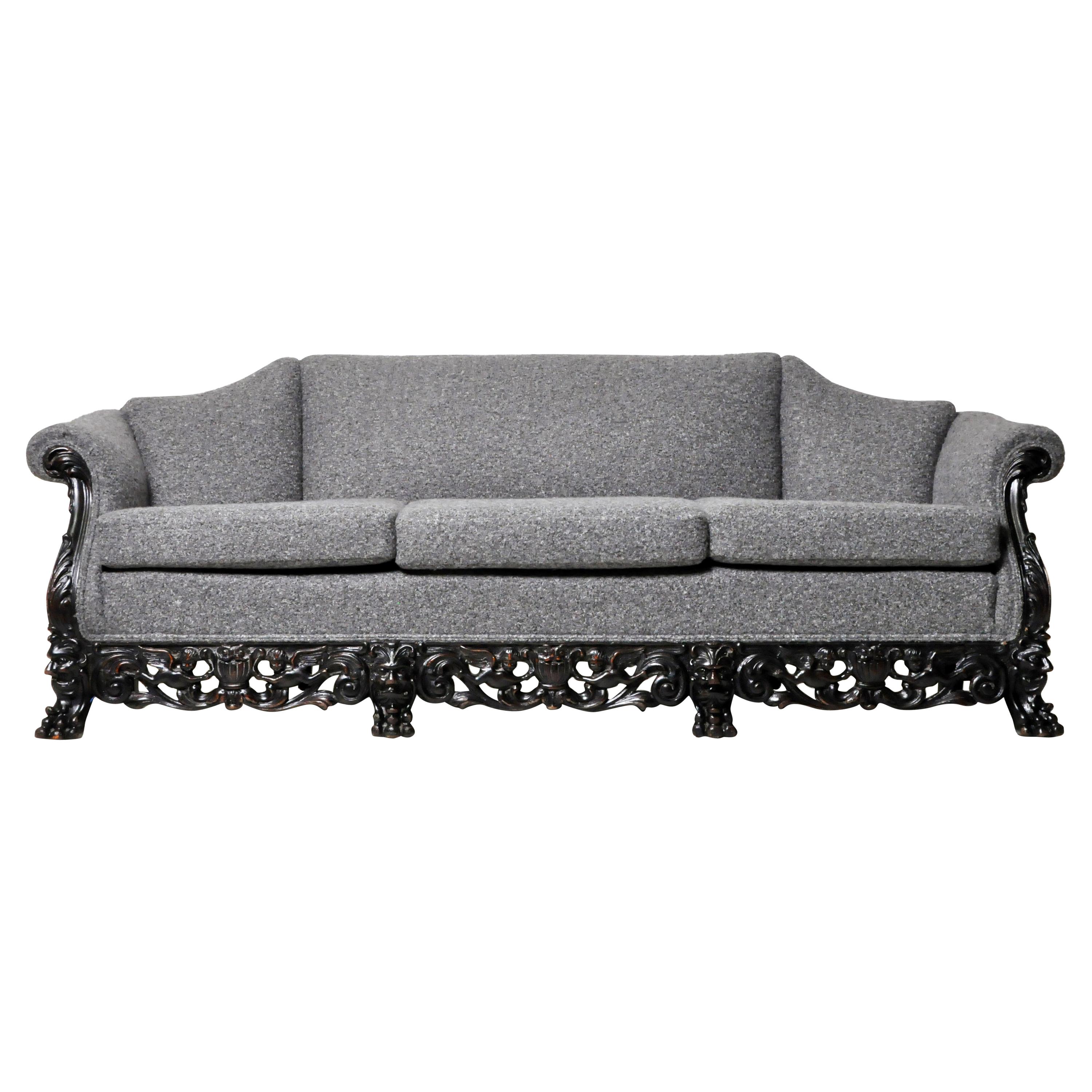 Gothic Revival Sofa For Sale at 1stDibs | gothic couch, gothic sofa, goth  couch