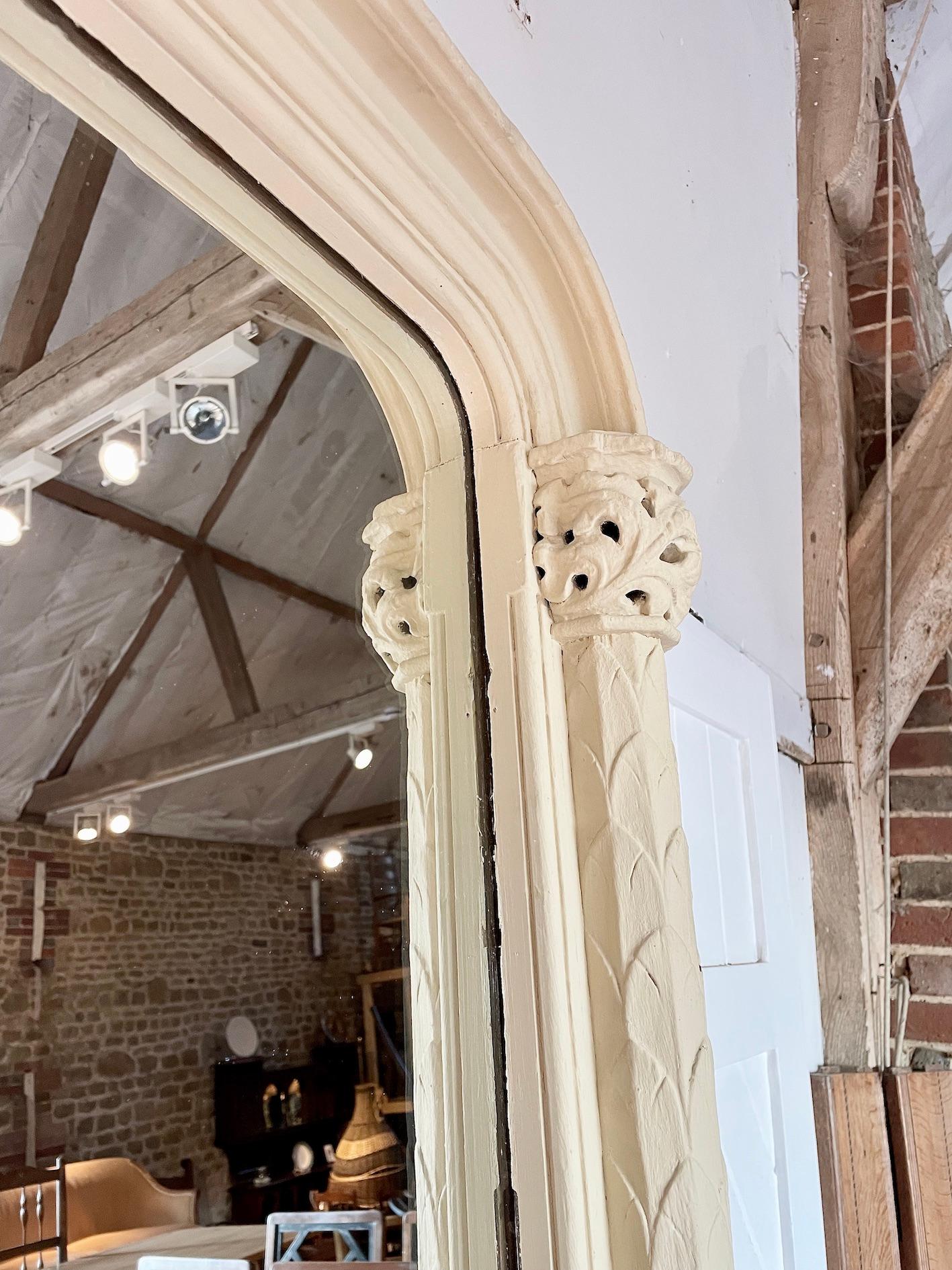 English Gothic Revival Stunning Huge Mirror For Sale