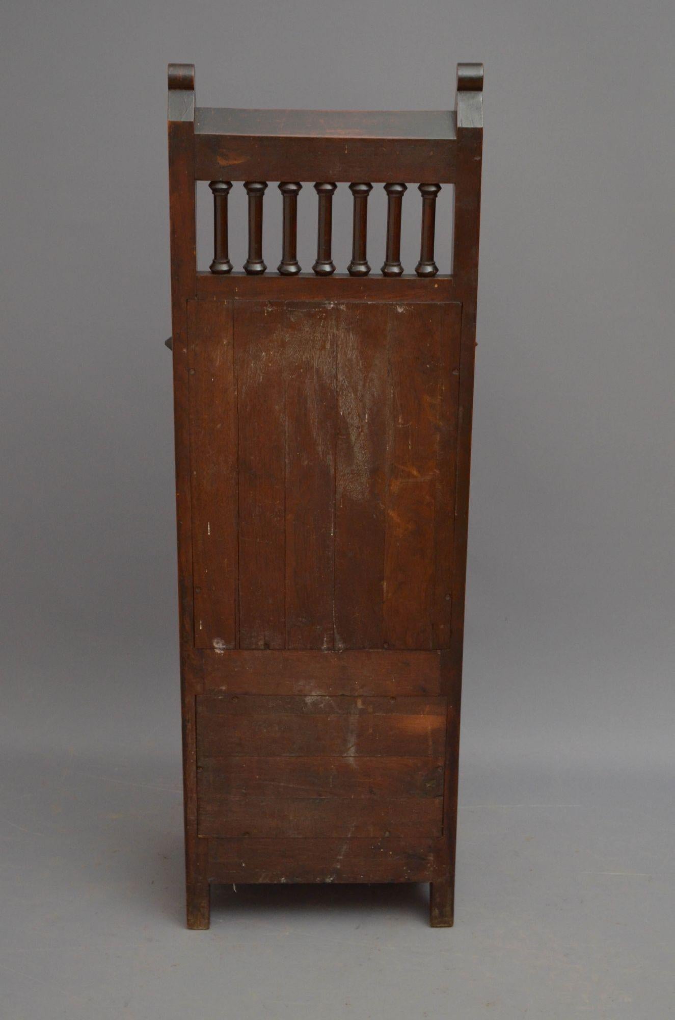 Gothic Revival Umbrella Stand in Mahogany For Sale 7