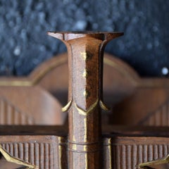 Gothic Revival Walnut Candle Sticks E.W Pugin, circa 1930