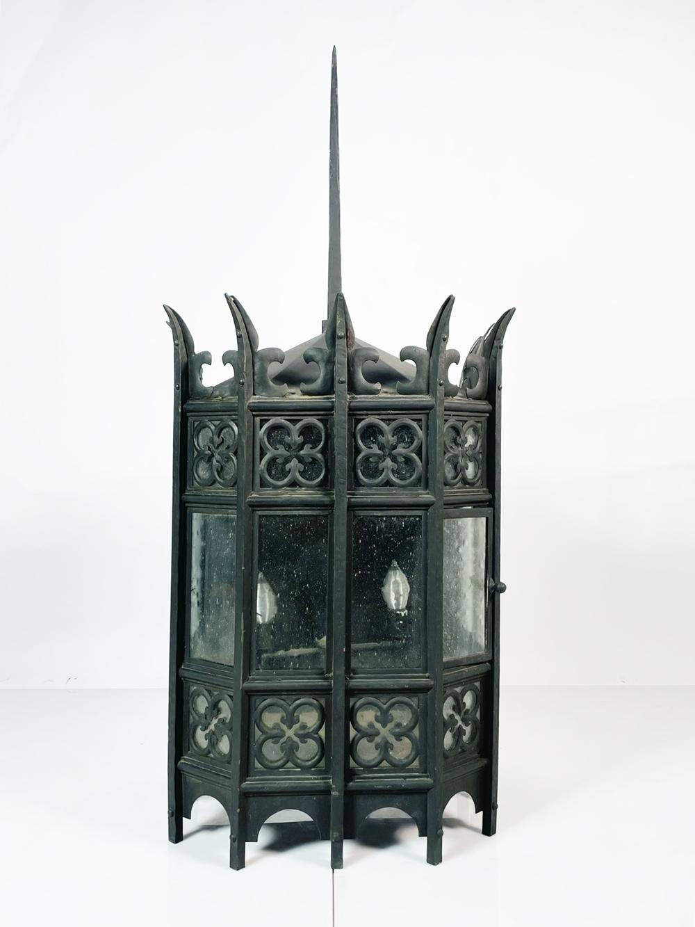 Mid-20th Century Gothic Revival Wrought Iron Sconce from the Sylvester Stallone Beverly Park Home