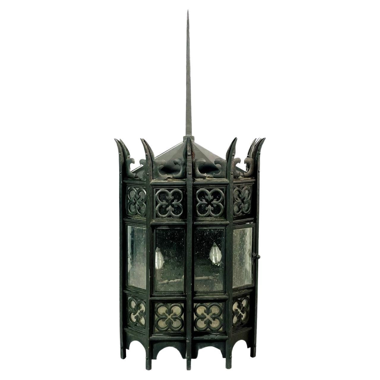 Gothic Revival Wrought Iron Sconce from the Sylvester Stallone Beverly Park Home