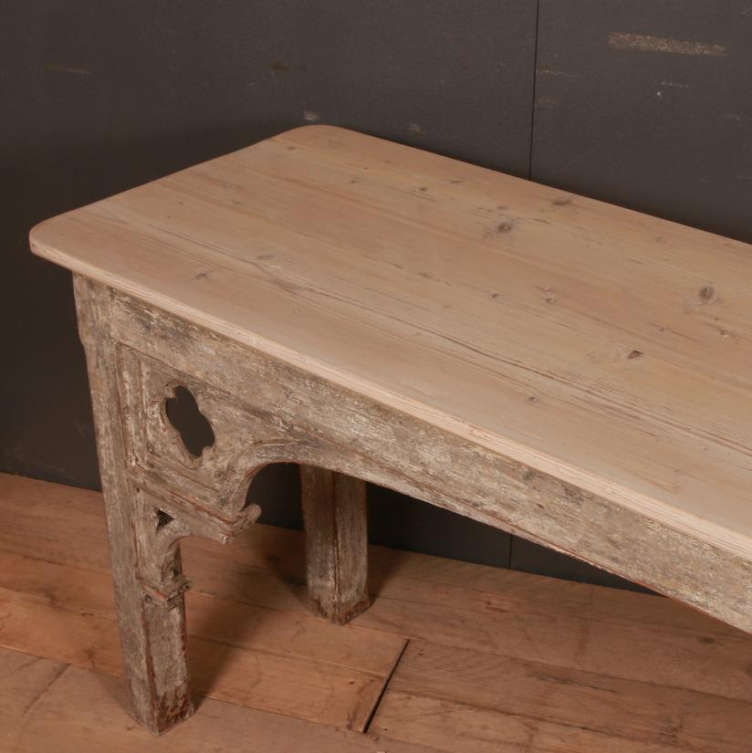 Painted Gothic Serving Table