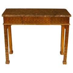 Gothic Stone Top Console with Drawer