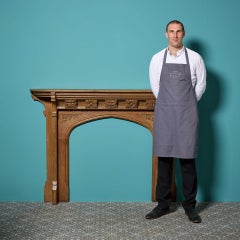 Gothic Style Arts & Crafts geschnitzt Eiche Kamin Kamin