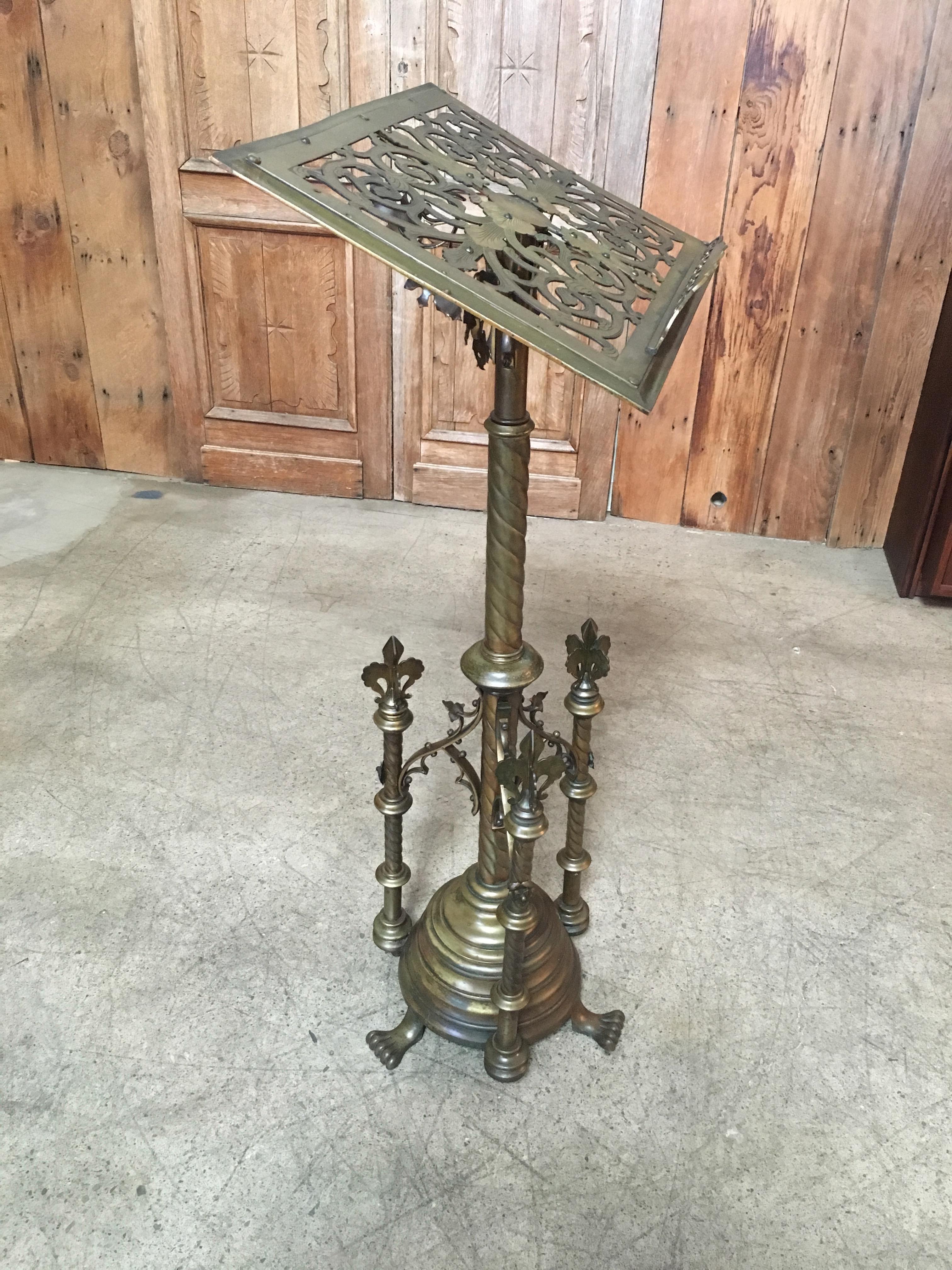 Gothic style Brass Lectern 10