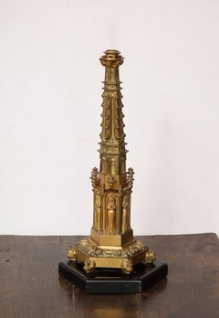 Gothic Style Brass Table Lamp