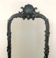 Gothic Style Cast Iron Black Wall Mirror