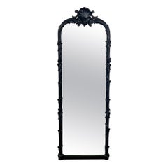 Gothic Style Cast Iron Black Wall Mirror