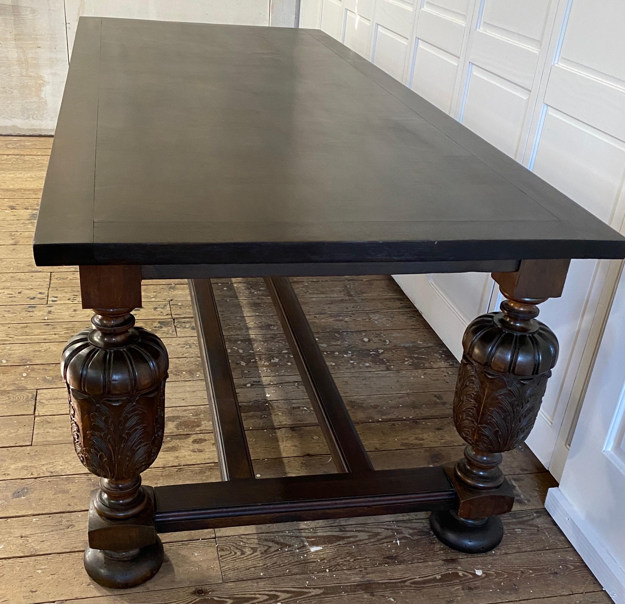 Oak Jacobean Style Conference or Dining Table