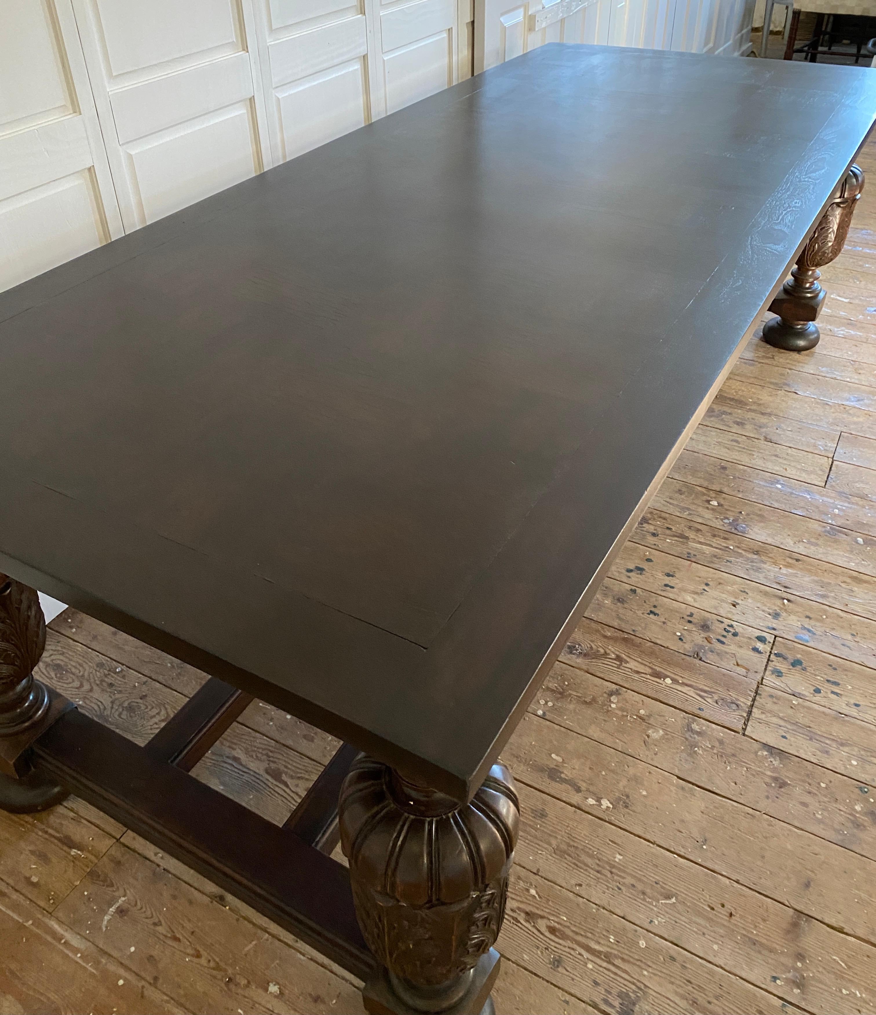 Jacobean Style Conference or Dining Table For Sale 1