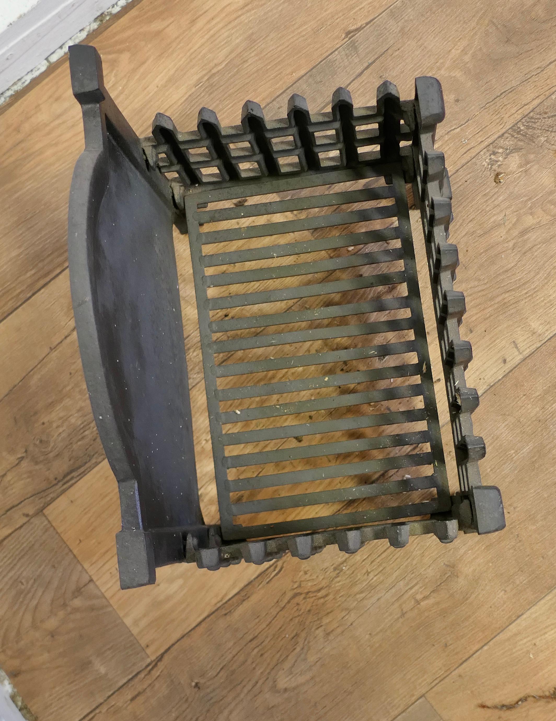 Gothic Style Free Standing Fire Basket, Grate  This is a useful and decorative p For Sale 2