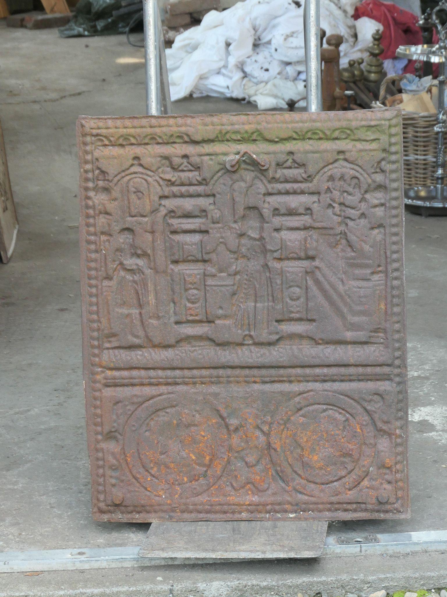 Gothic Style 'Religious Theme' Fireback / Backsplash For Sale 8