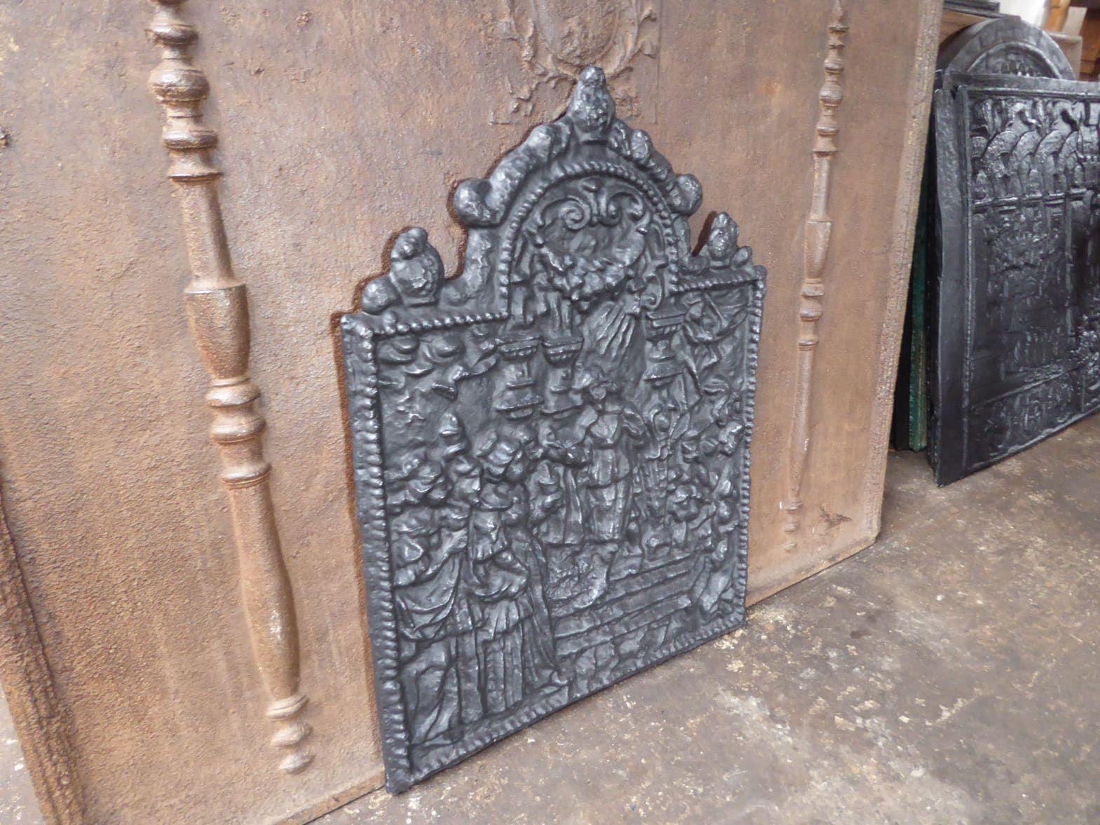 Gothic Style 'Religious Theme' Fireback / Backsplash For Sale 1