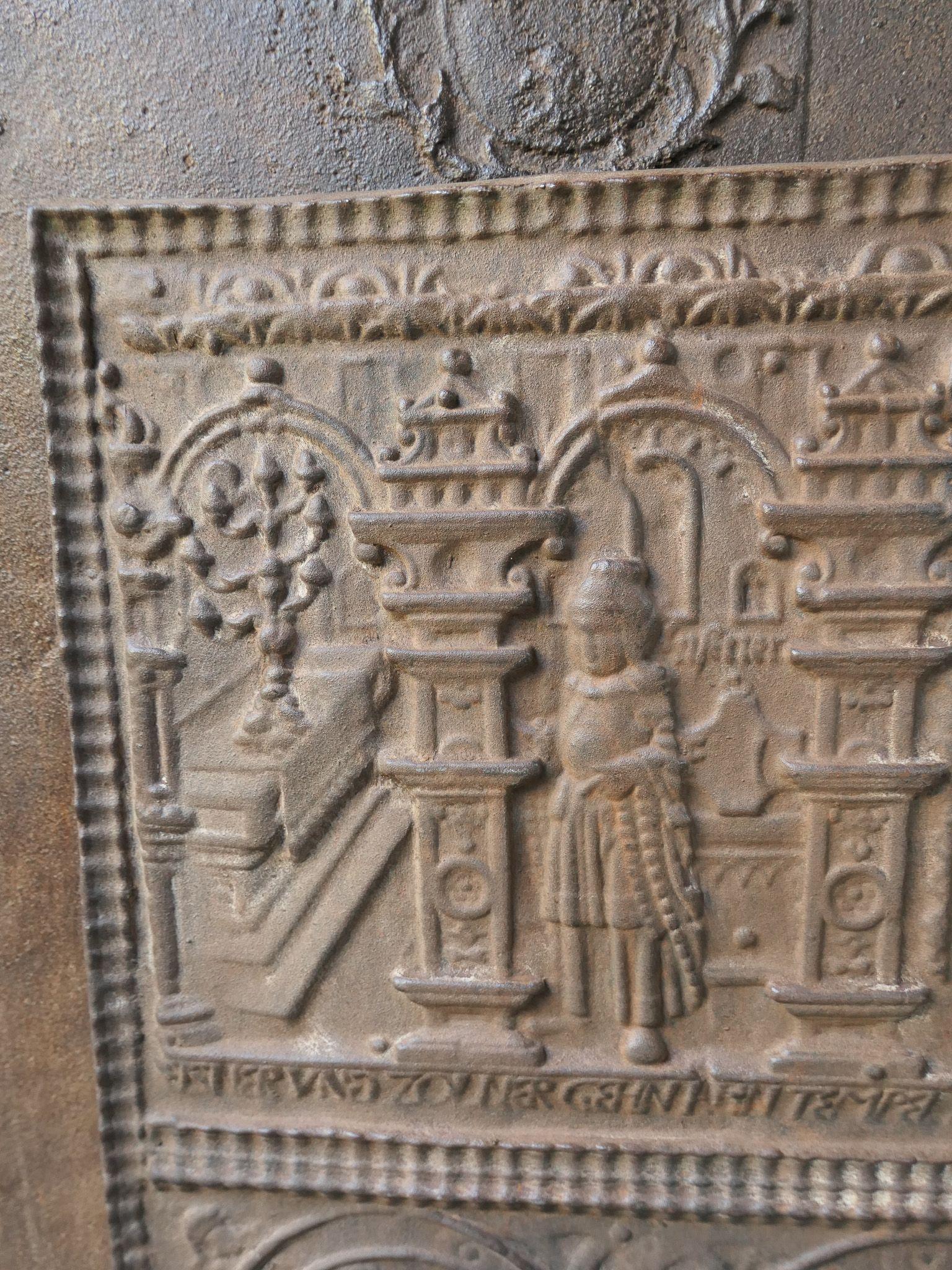 Gothic Style 'Religious Theme' Fireback / Backsplash For Sale 2