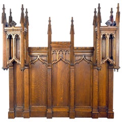 Gothic Tracery in Quartersawn Oak with Spires