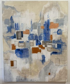 "Sussurro gotico" Pittura architettonica astratta su tela di Louis Shields