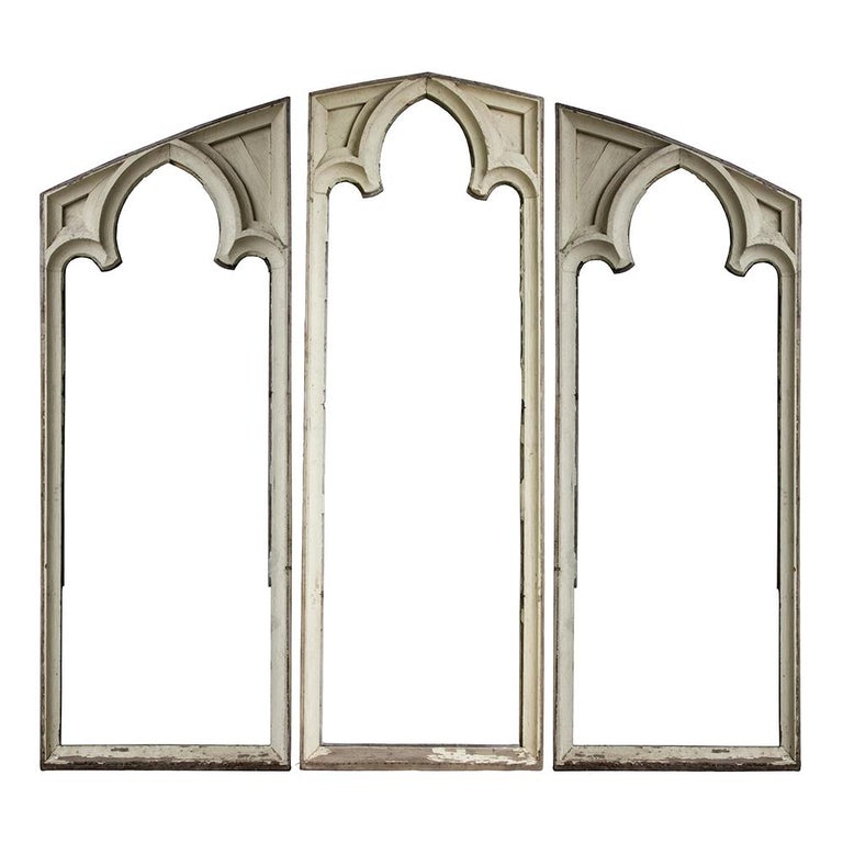 Gothic Window Frame Triptych at 1stDibs