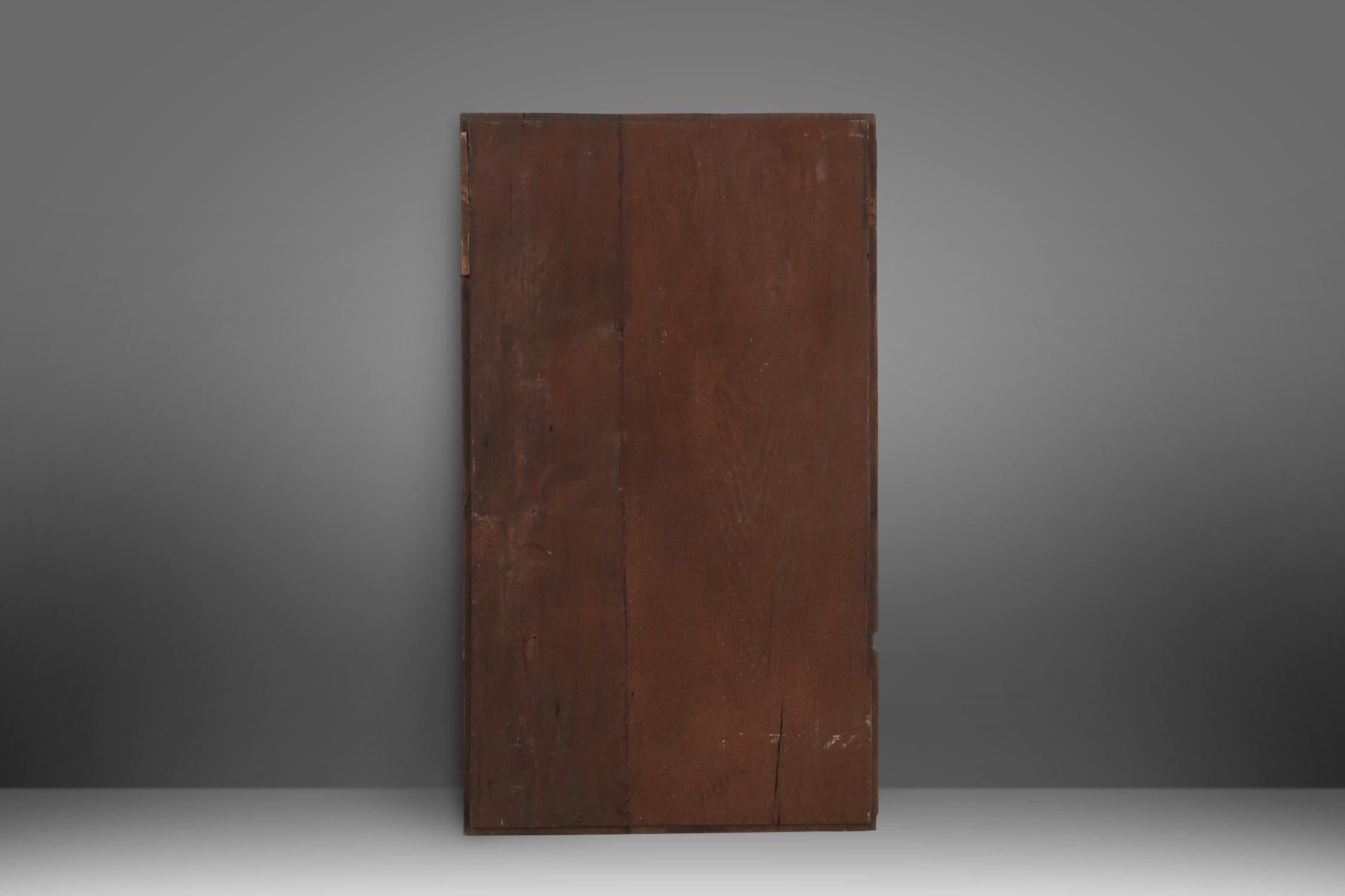 Gothic Wood Panel, France, 1600s For Sale 5
