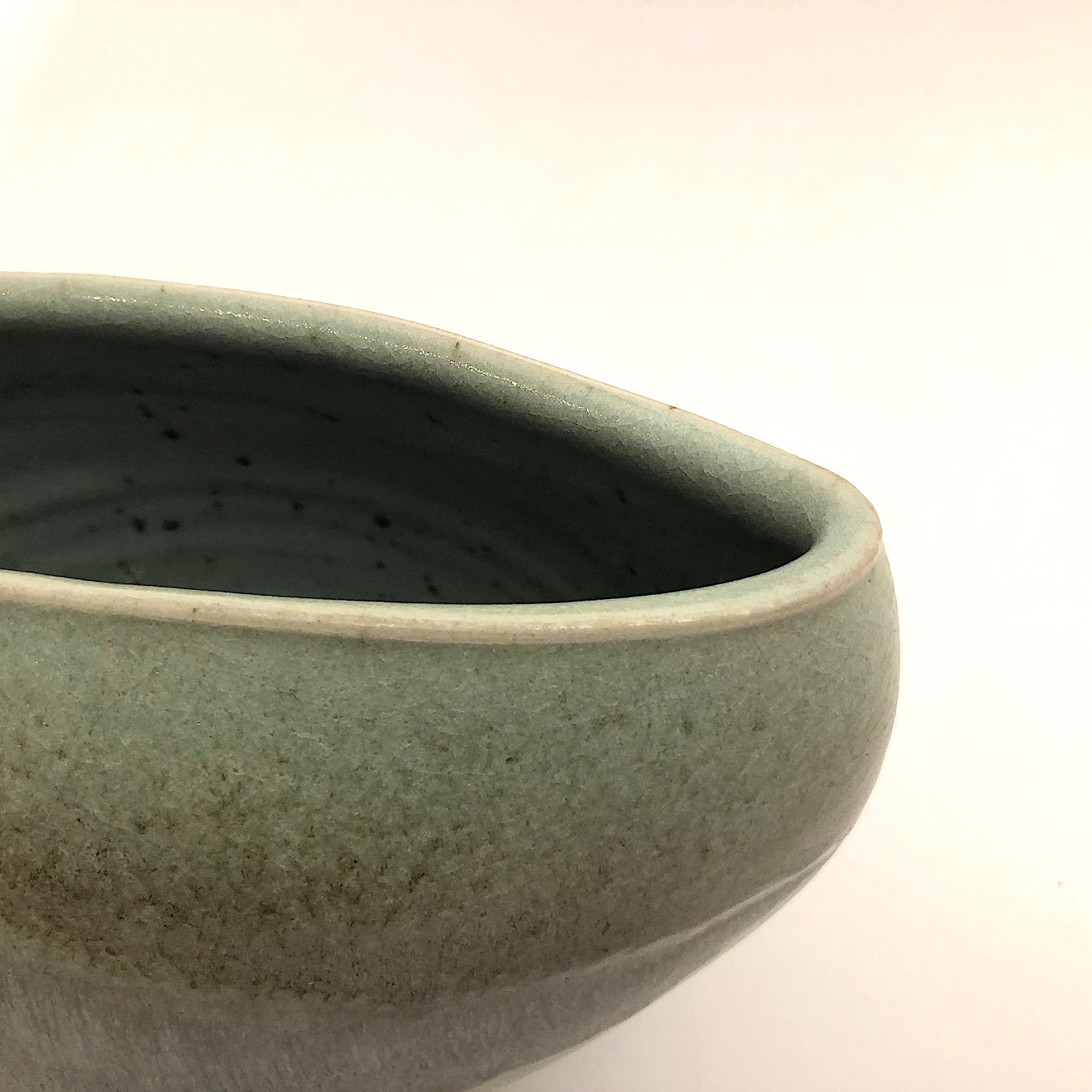 German Gotlind Weigel Oval Studio Ceramic Vase