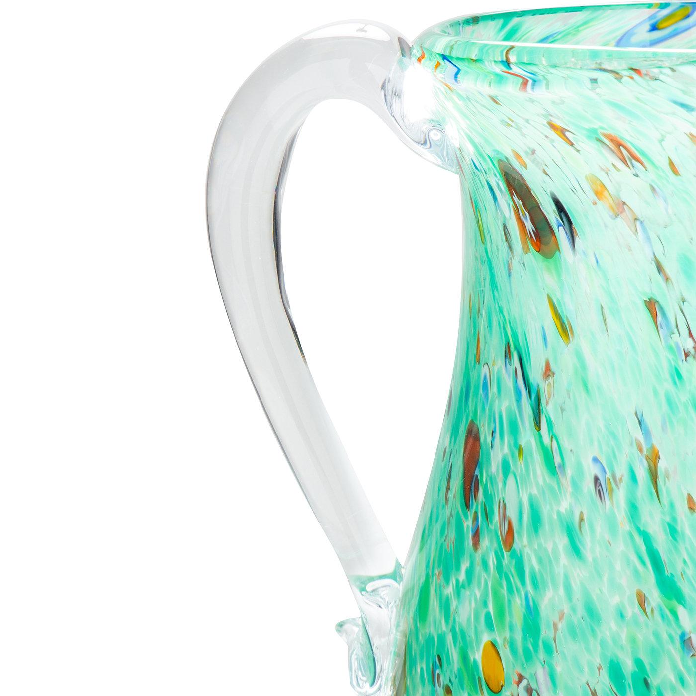 Glass GO.TO Sea Green Pitcher For Sale
